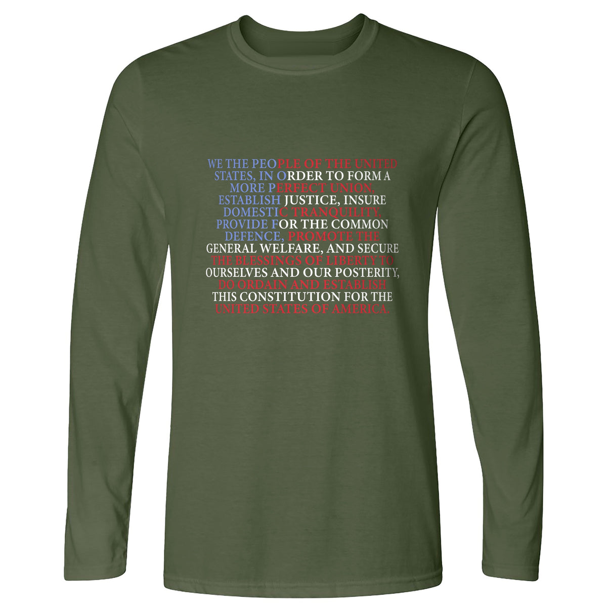 We The People Flag Long Sleeve T-Shirt