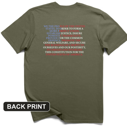 We The People Flag Back Print T-Shirt