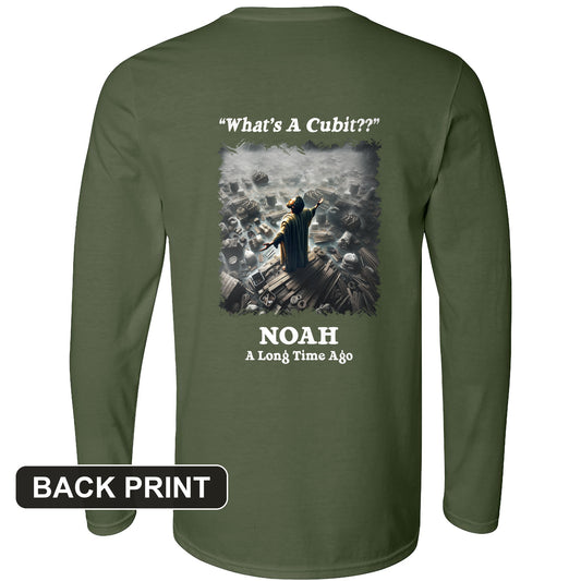 What's A Cubit Back Print Long Sleeve T-Shirt