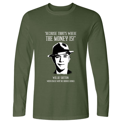 Willie Sutton Long Sleeve T-Shirt