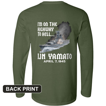 Yamato Back Print Long Sleeve T-Shirt