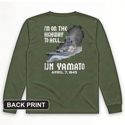 Yamato Back Print Long Sleeve T-Shirt