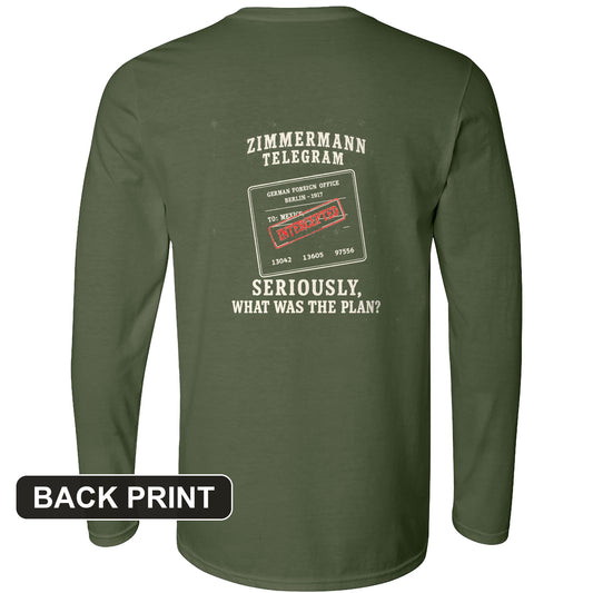 Zimmermann Telegram Back Print Long Sleeve T-Shirt