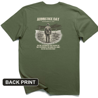 Armistice Day Back Print T-Shirt