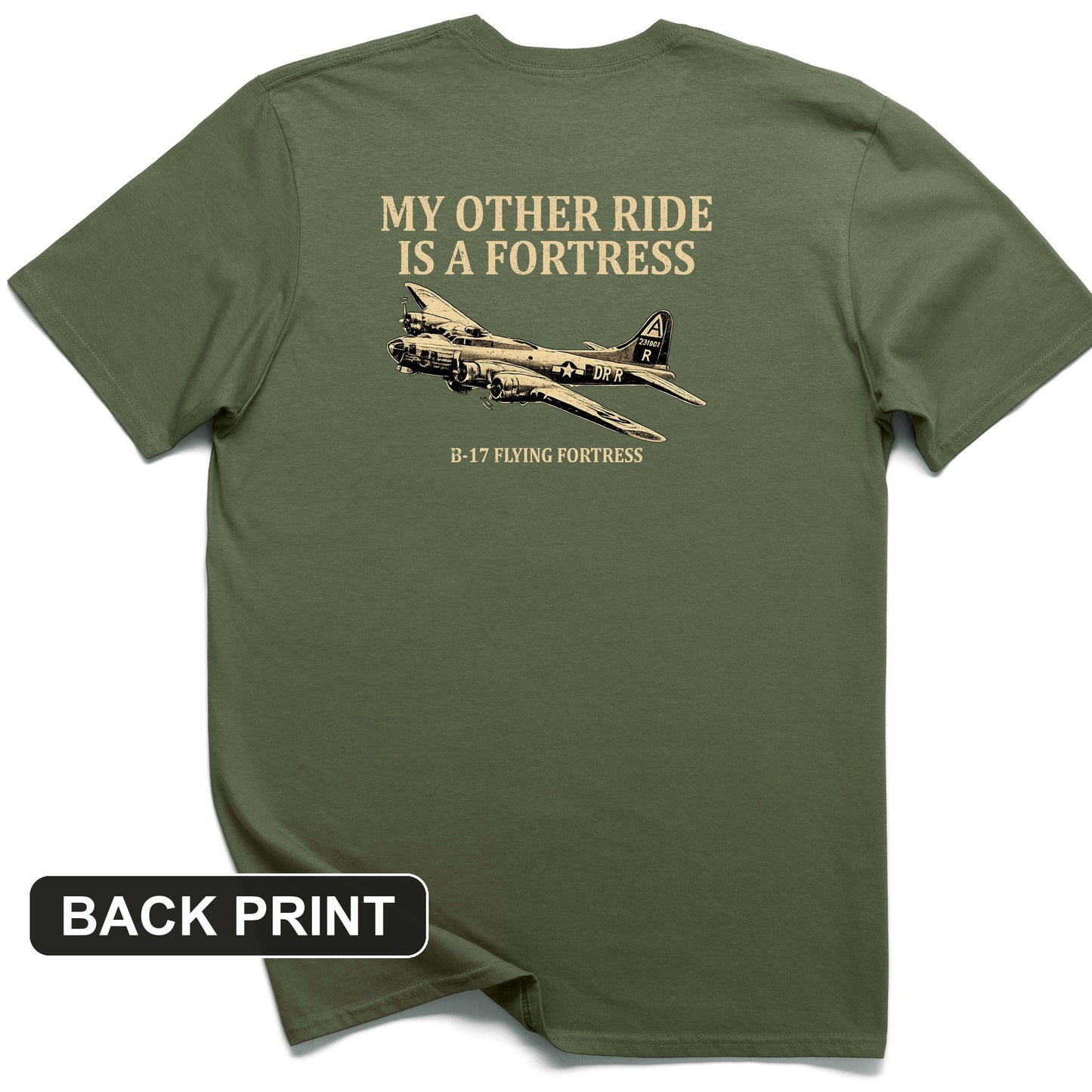 B-17 Back Print T-Shirt