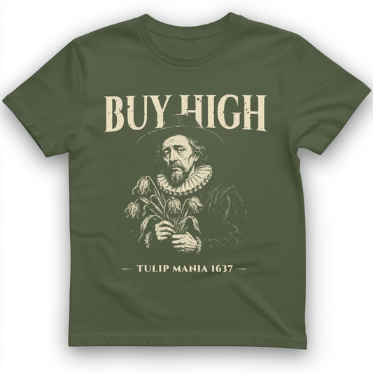 Tulip Mania T-Shirt Military Green / S