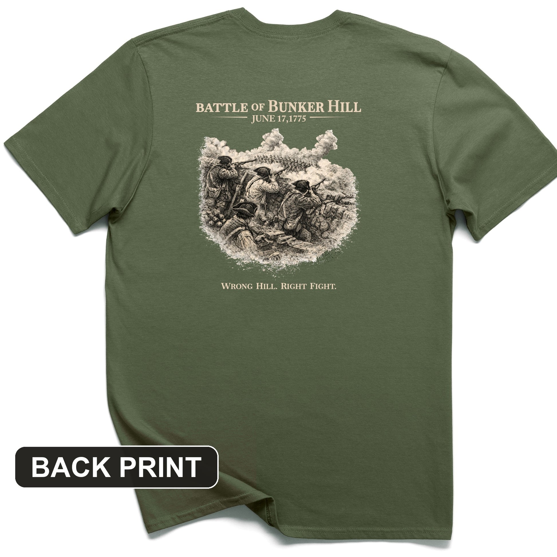 Bunker Hill Back Print T-Shirt