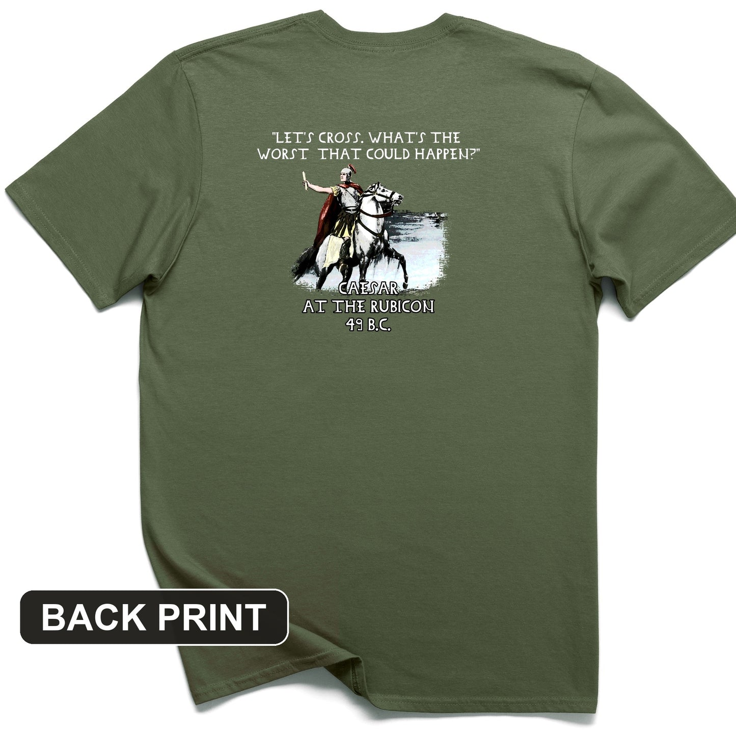 Caesar Cross Rubicon Back Print T-Shirt