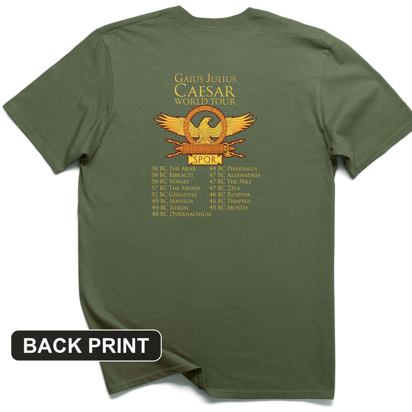 Caesar World Tour Back Print T-Shirt