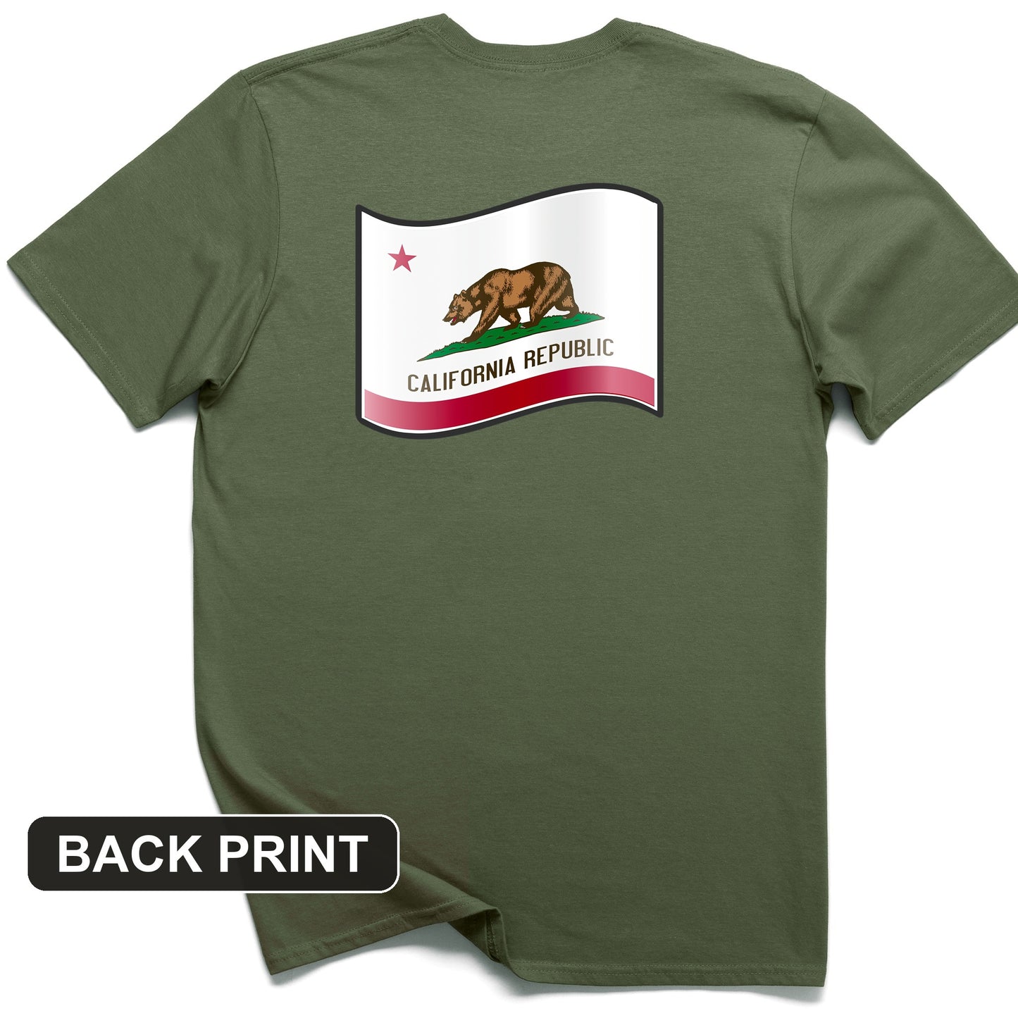 California Republic Back Print T-Shirt