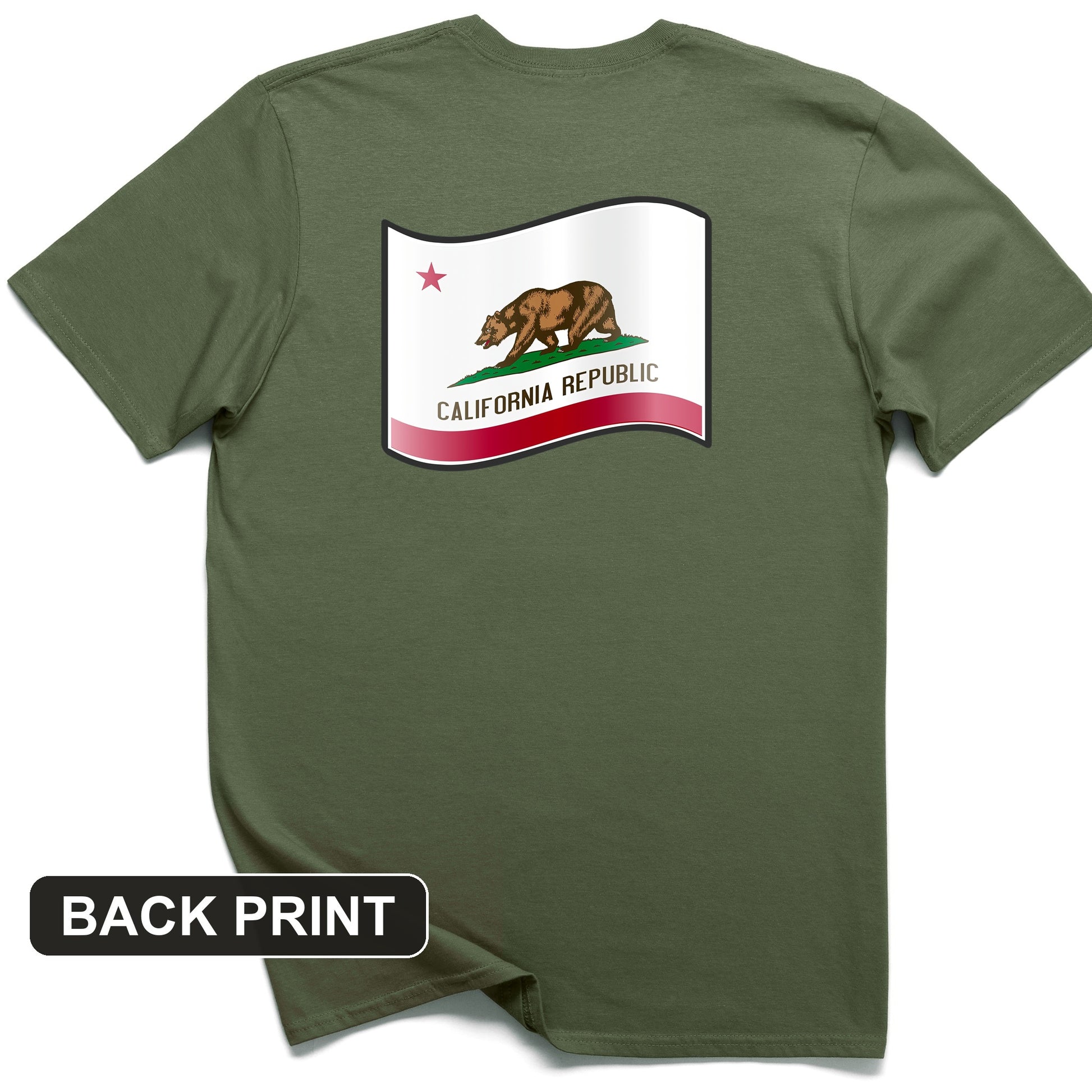 California Republic Back Print T-Shirt