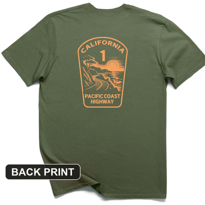 California Back Print T-Shirt
