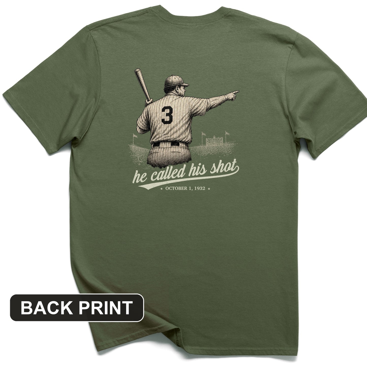 Called His Shot Back Print T-Shirt