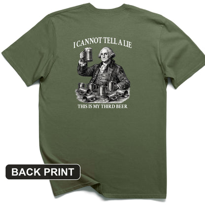 Cannot Tell a Lie Back Print T-Shirt