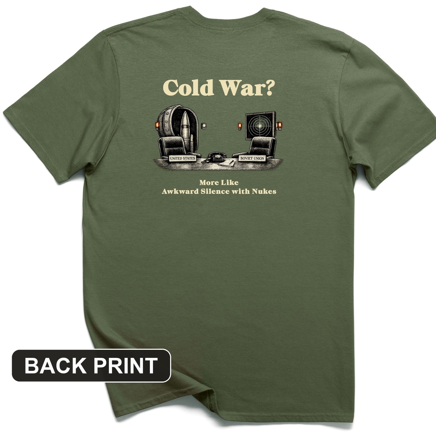 Cold War Back Print T-Shirt