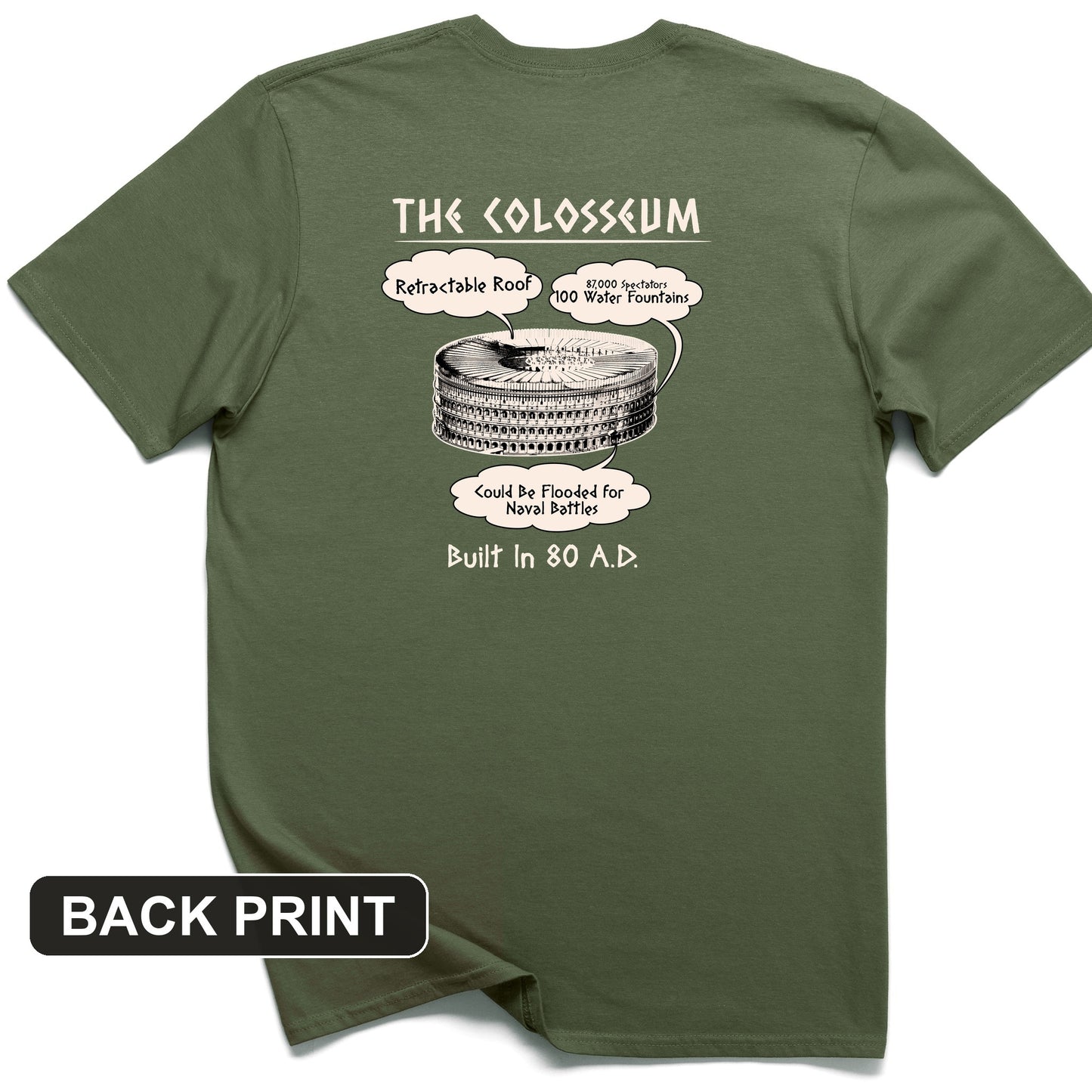 Colosseum Back Print T-Shirt