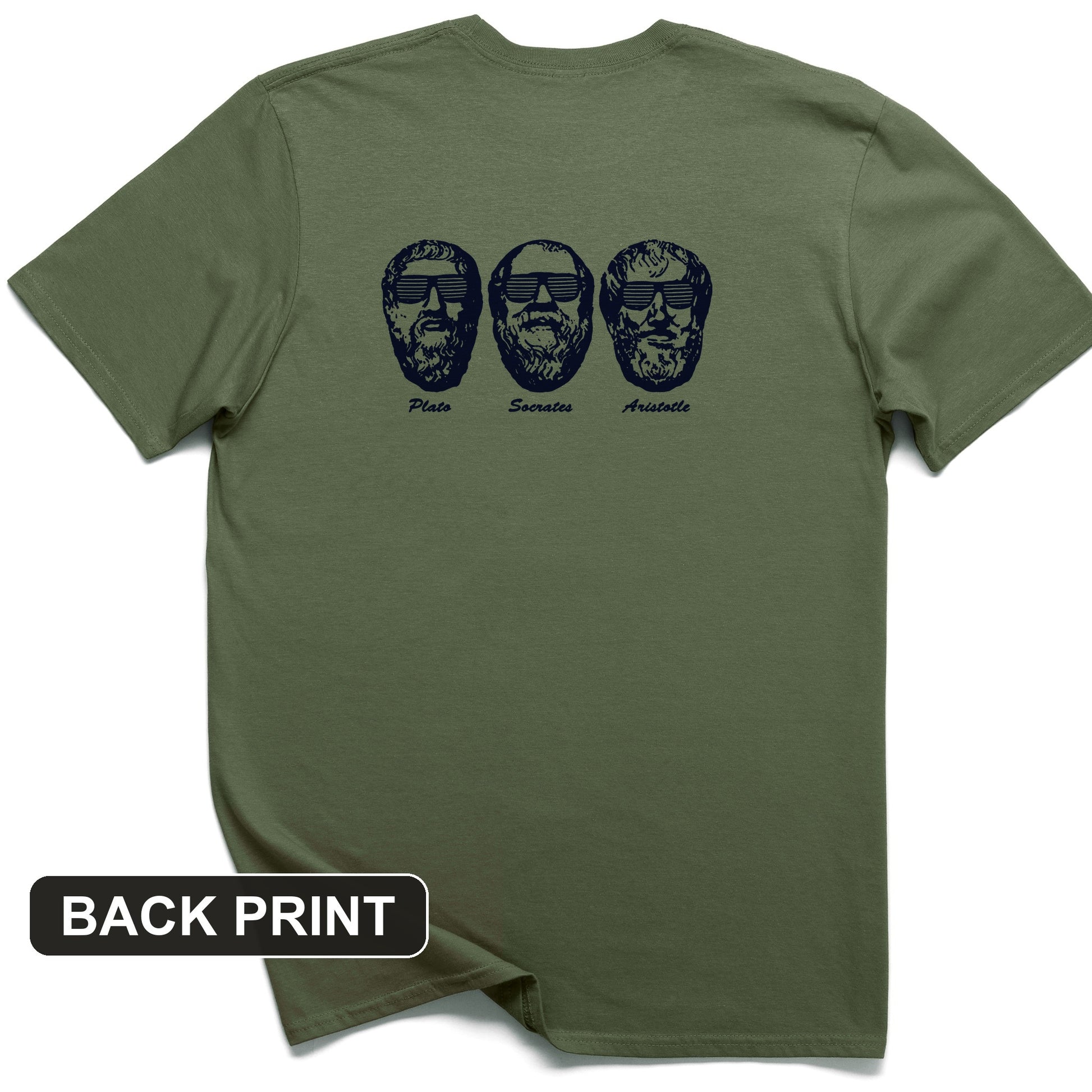 Cool Philosophers Back Print T-Shirt