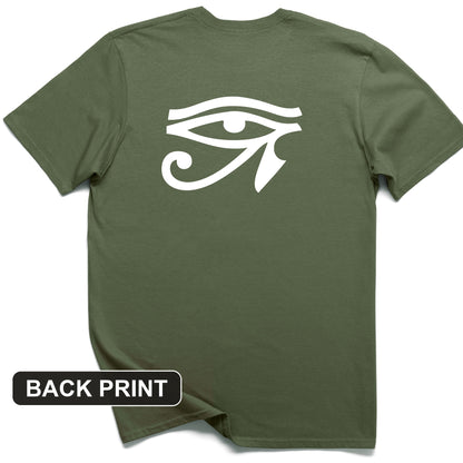 Eye of Ra Back Print T-Shirt