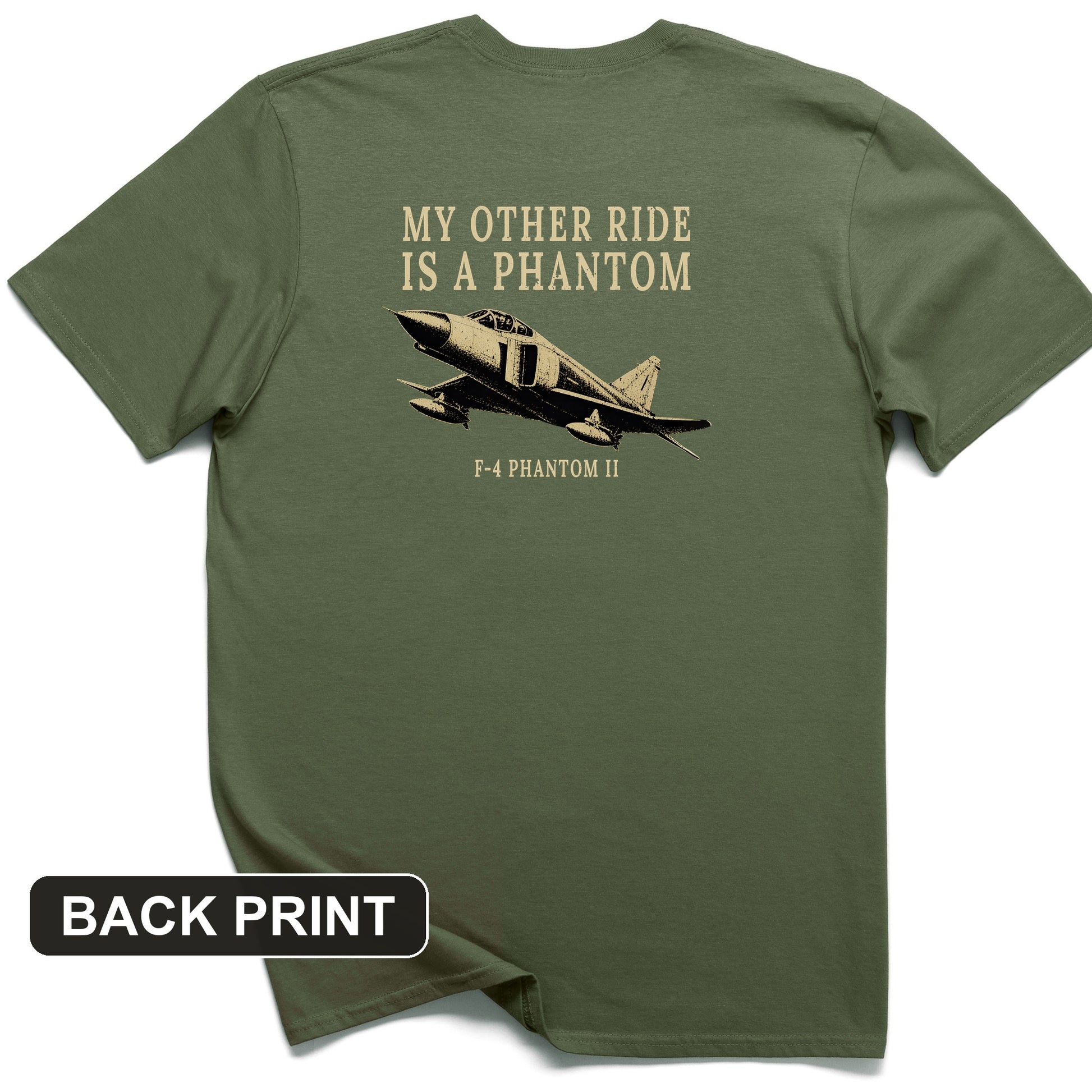 F-4 Phantom Back Print T-Shirt