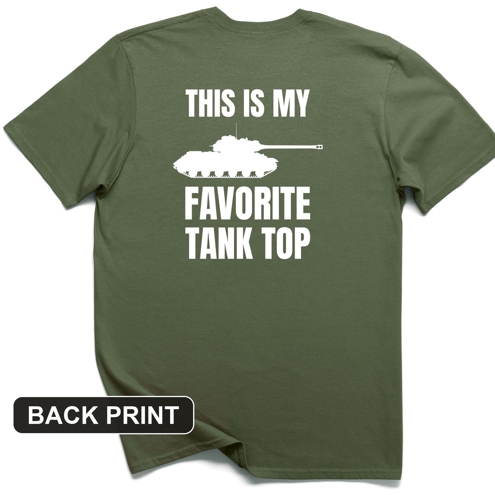 Favorite Tank Top Back Print T-Shirt