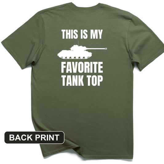 Favorite Tank Top Back Print T-Shirt