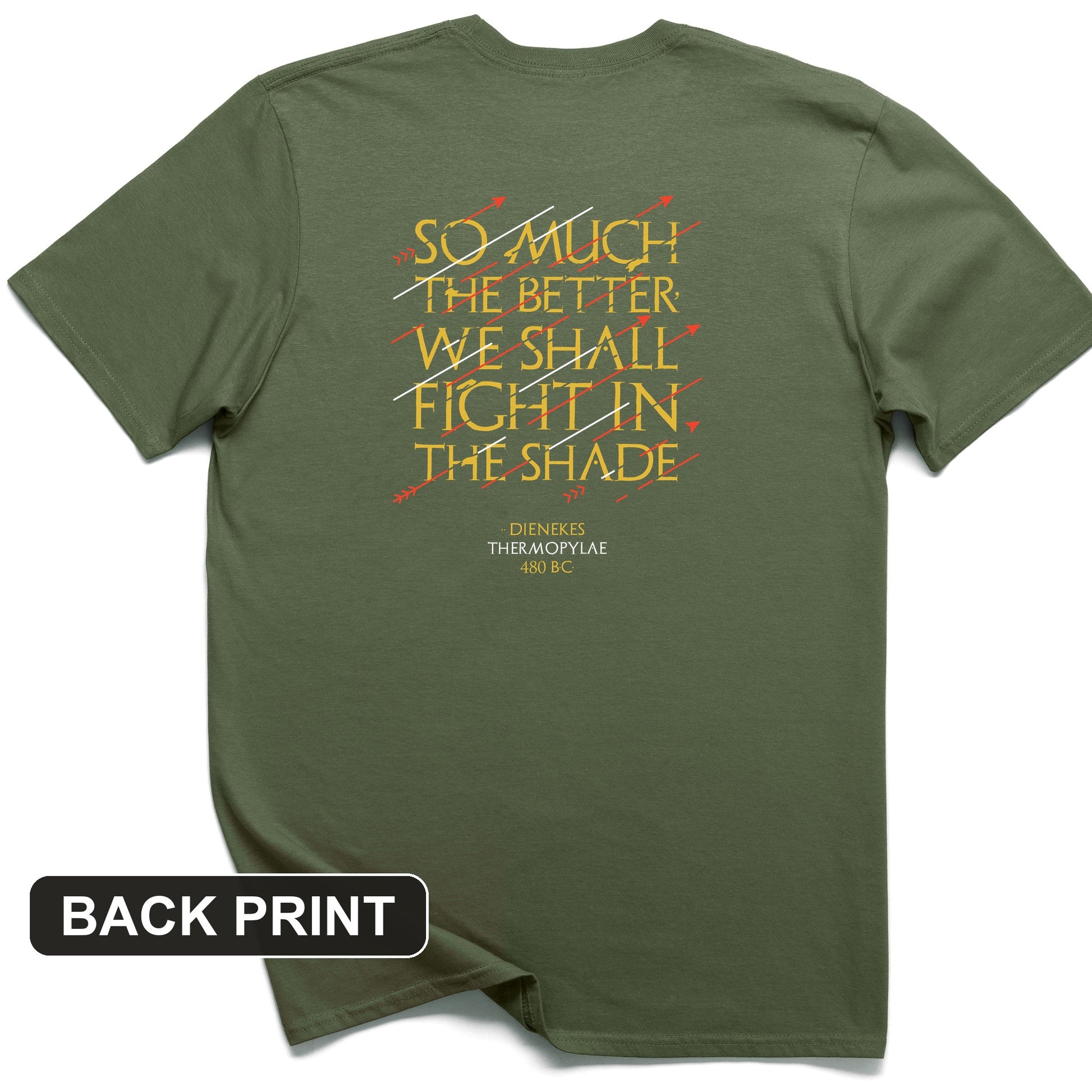 Fight In The Shade Back Print T-Shirt