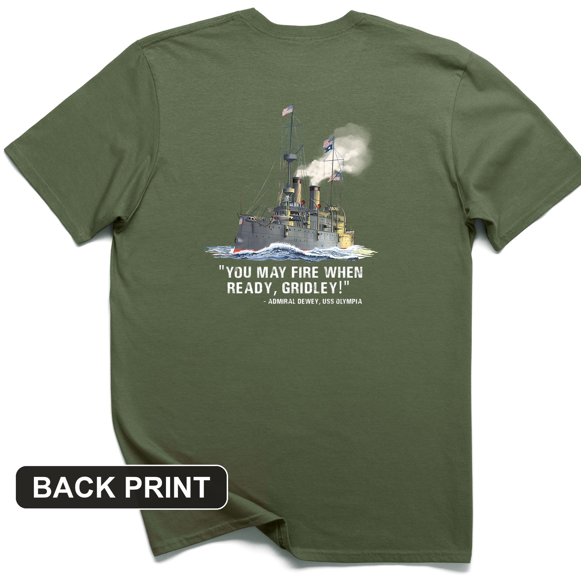 Fire When Ready Back Print T-Shirt