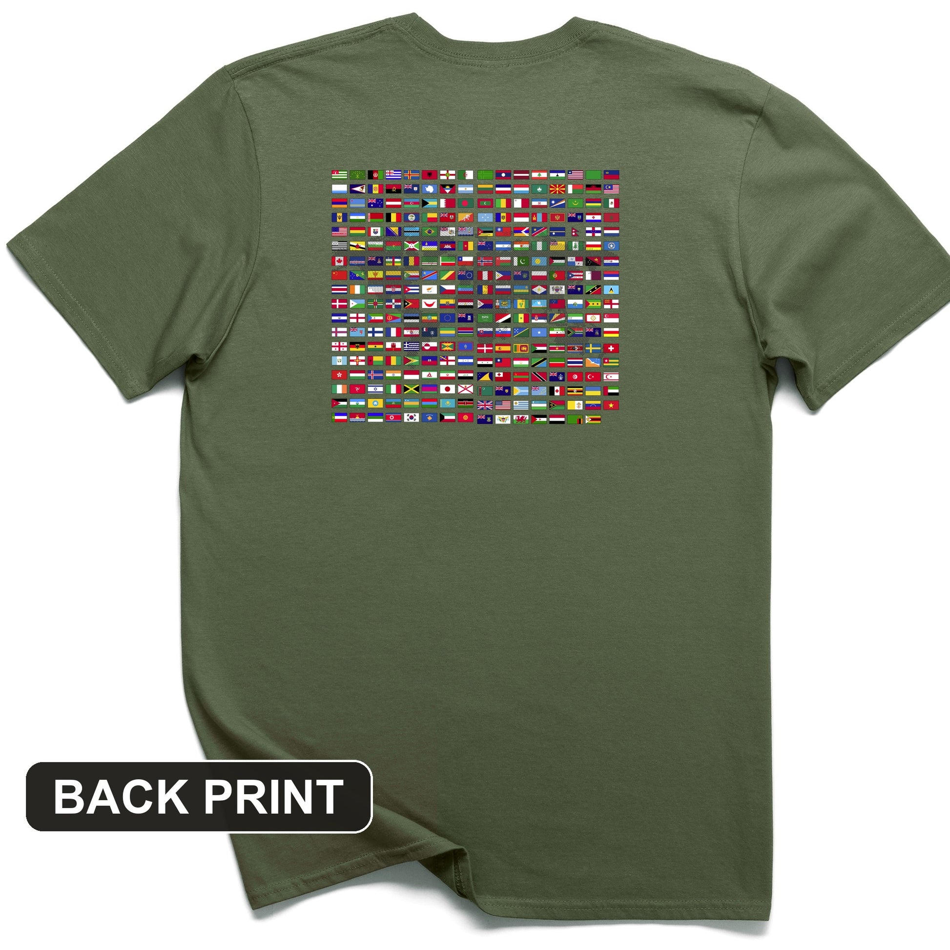 Flags of the World Back Print T-Shirt