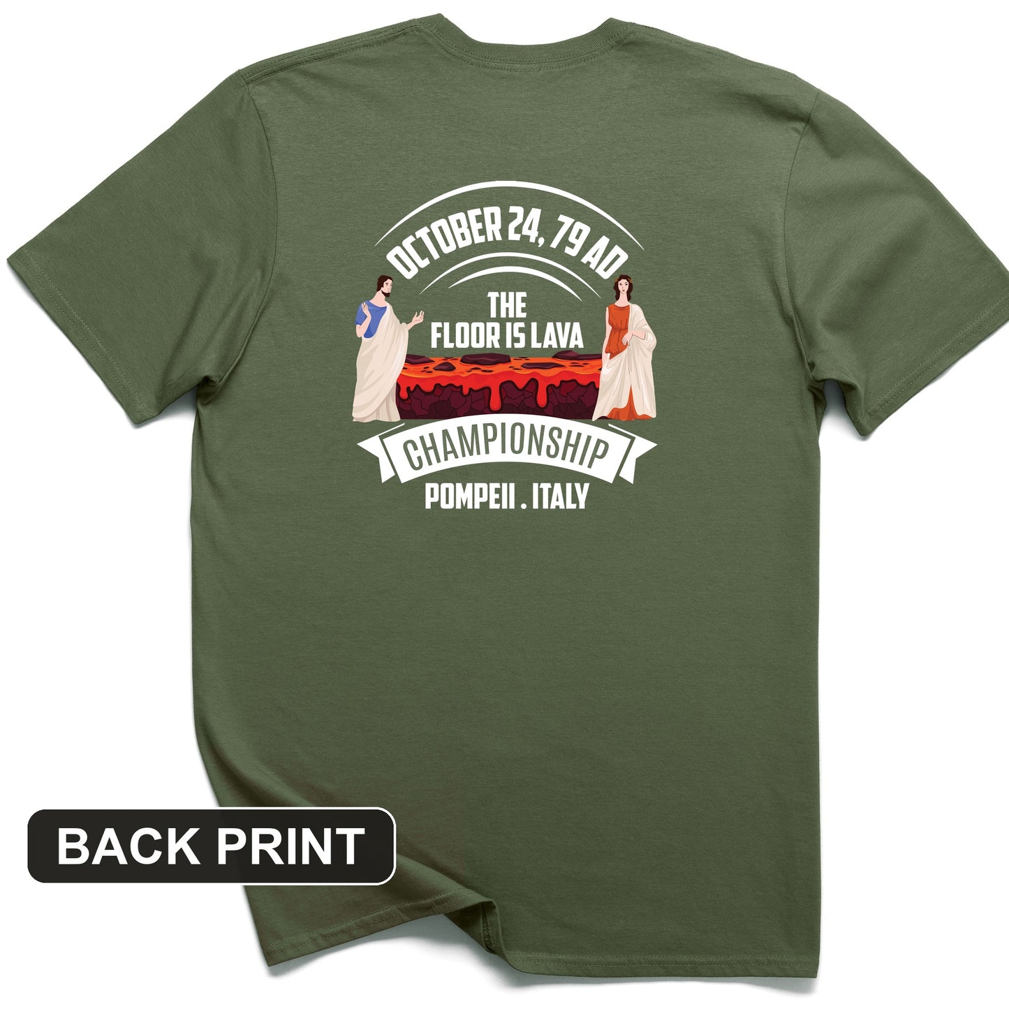 Floor is Lava Back Print T-Shirt