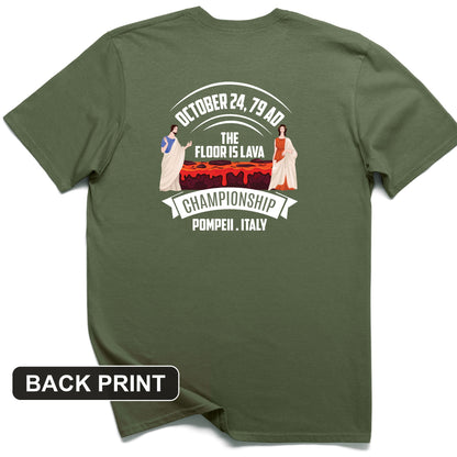 Floor is Lava Back Print T-Shirt
