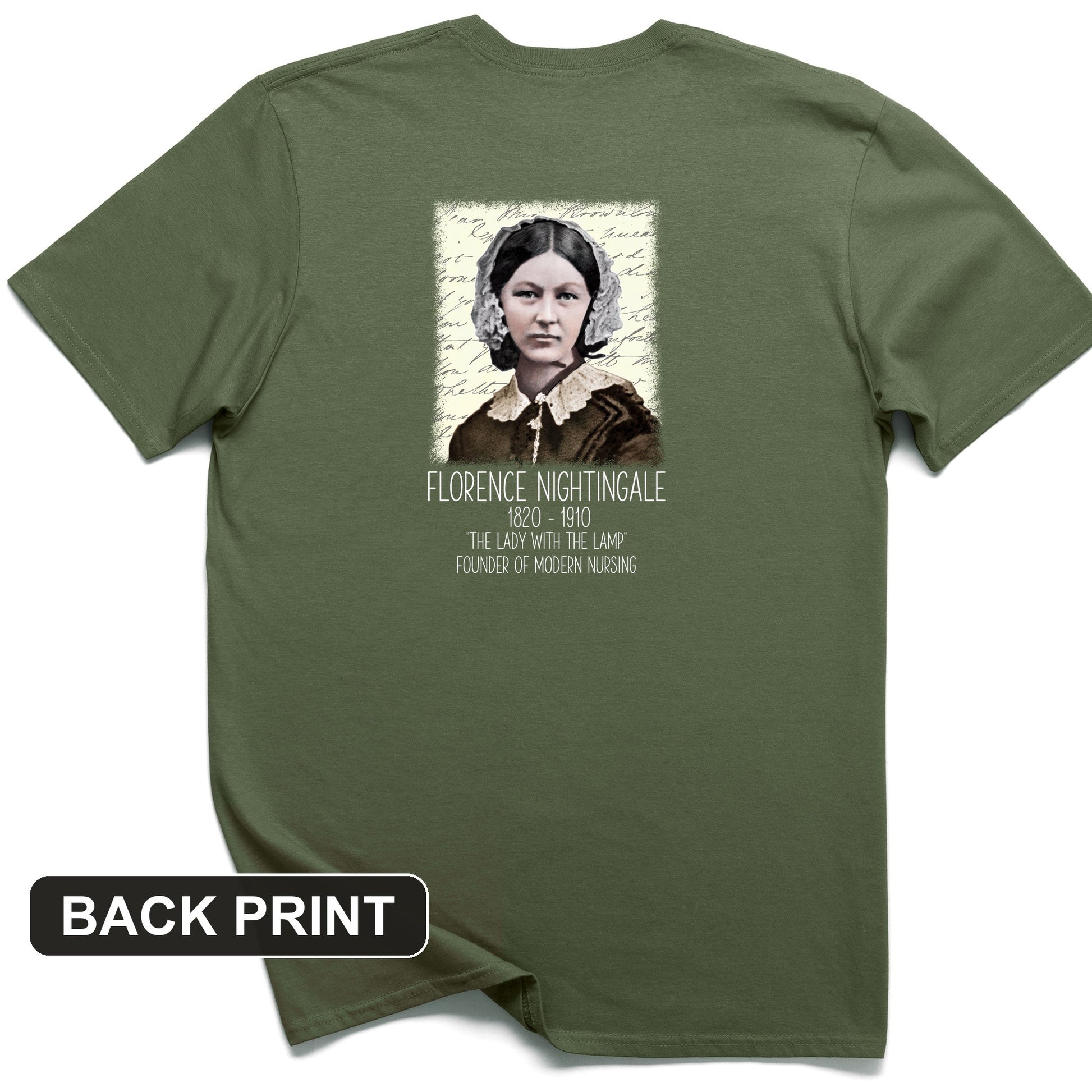Florence Nightingale Back Print T-Shirt