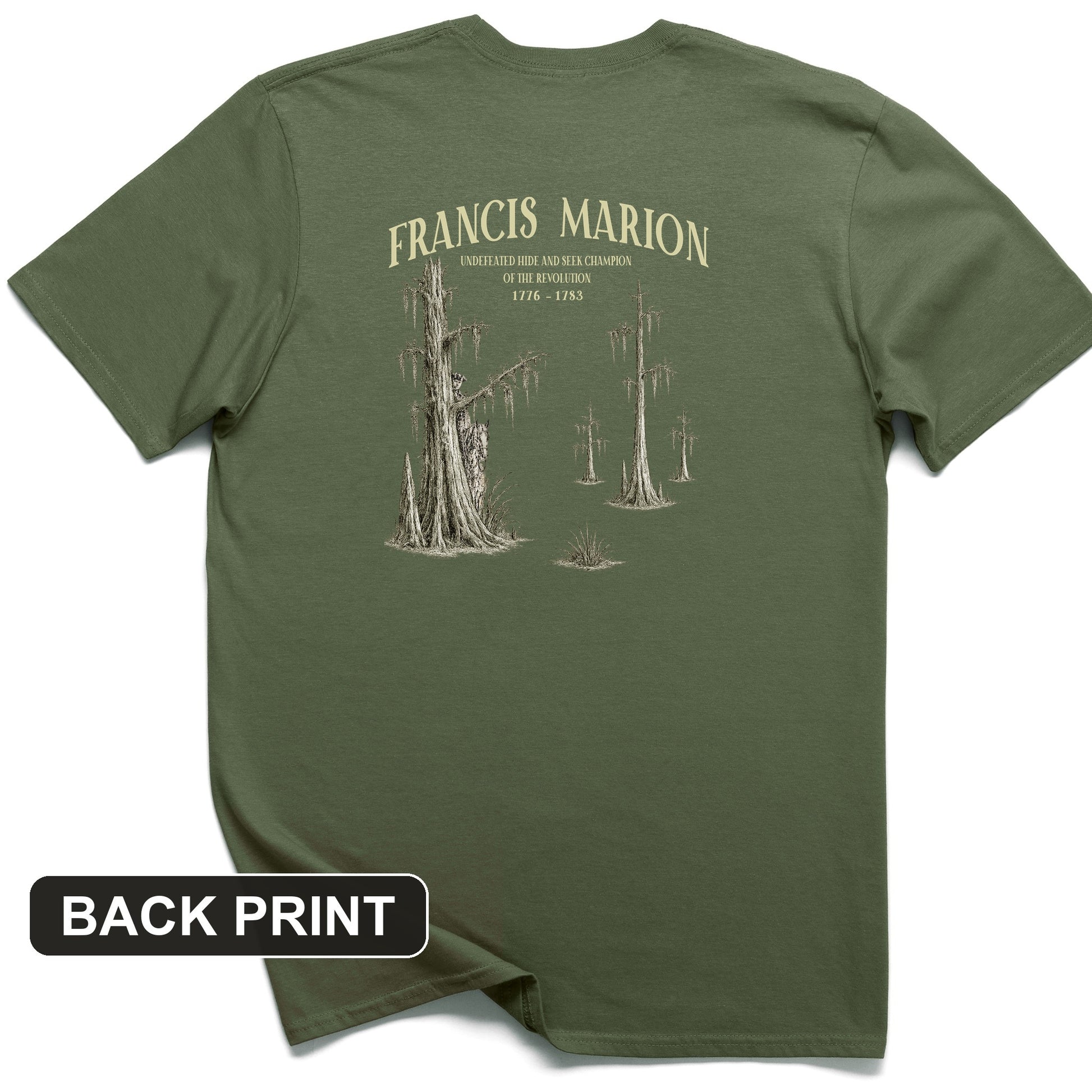 Francis Marion Back Print T-Shirt