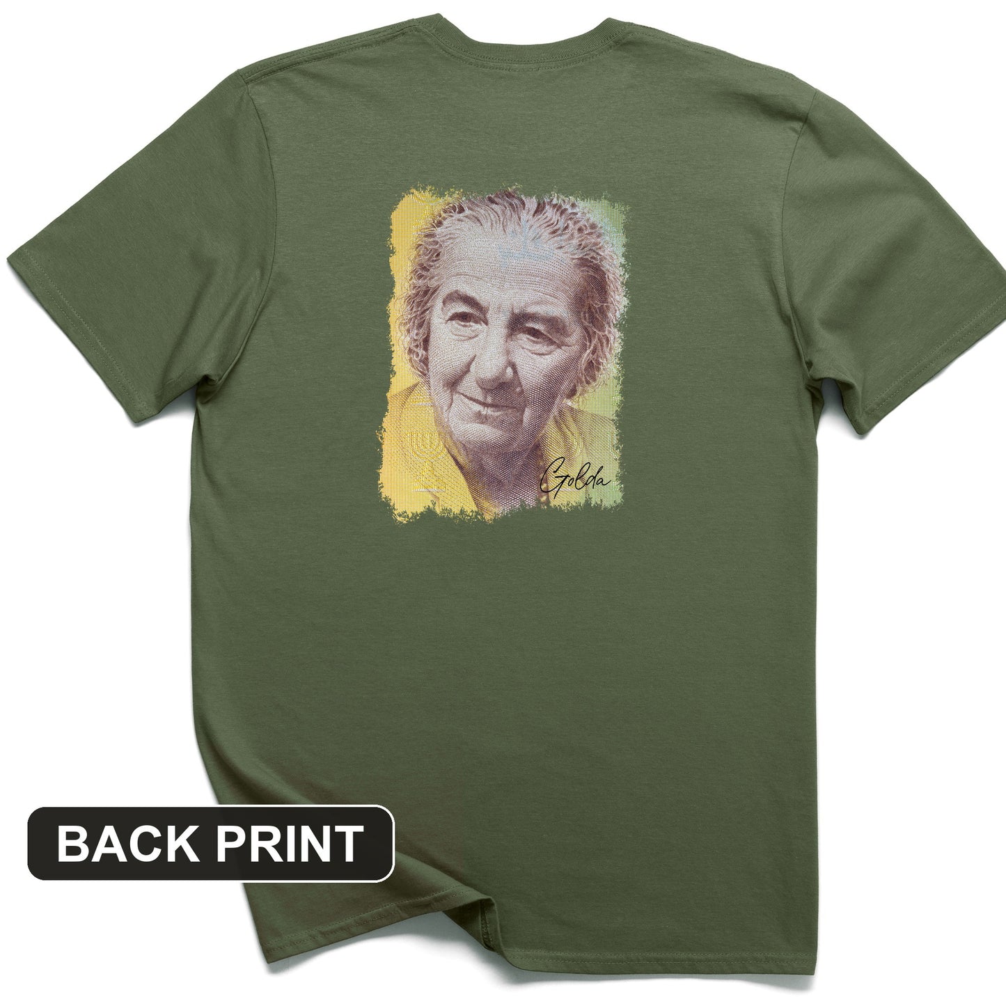 Golda Meir Back Print T-Shirt