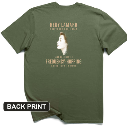 Hedy Lamarr Back Print T-Shirt