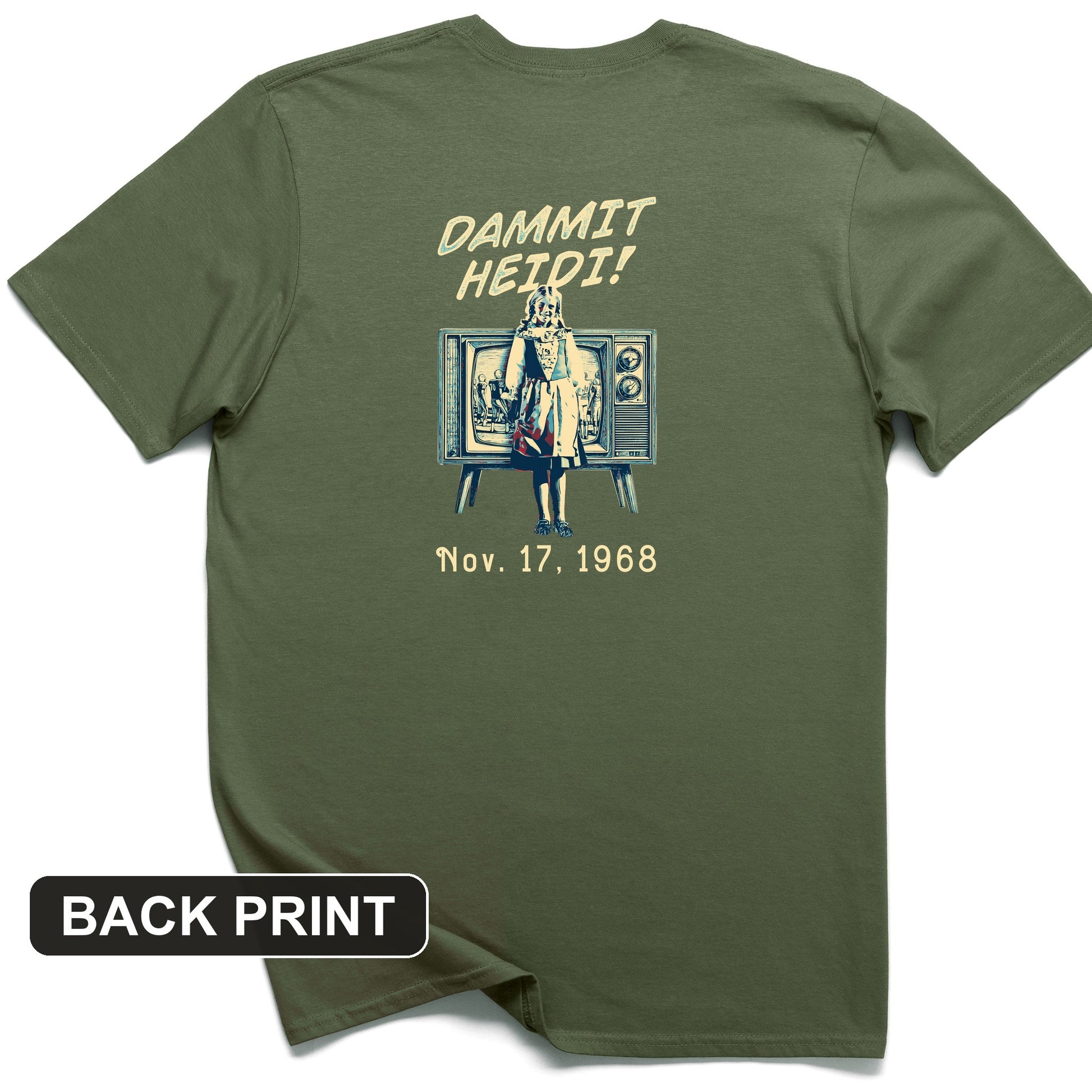 Heidi Bowl Back Print T-Shirt