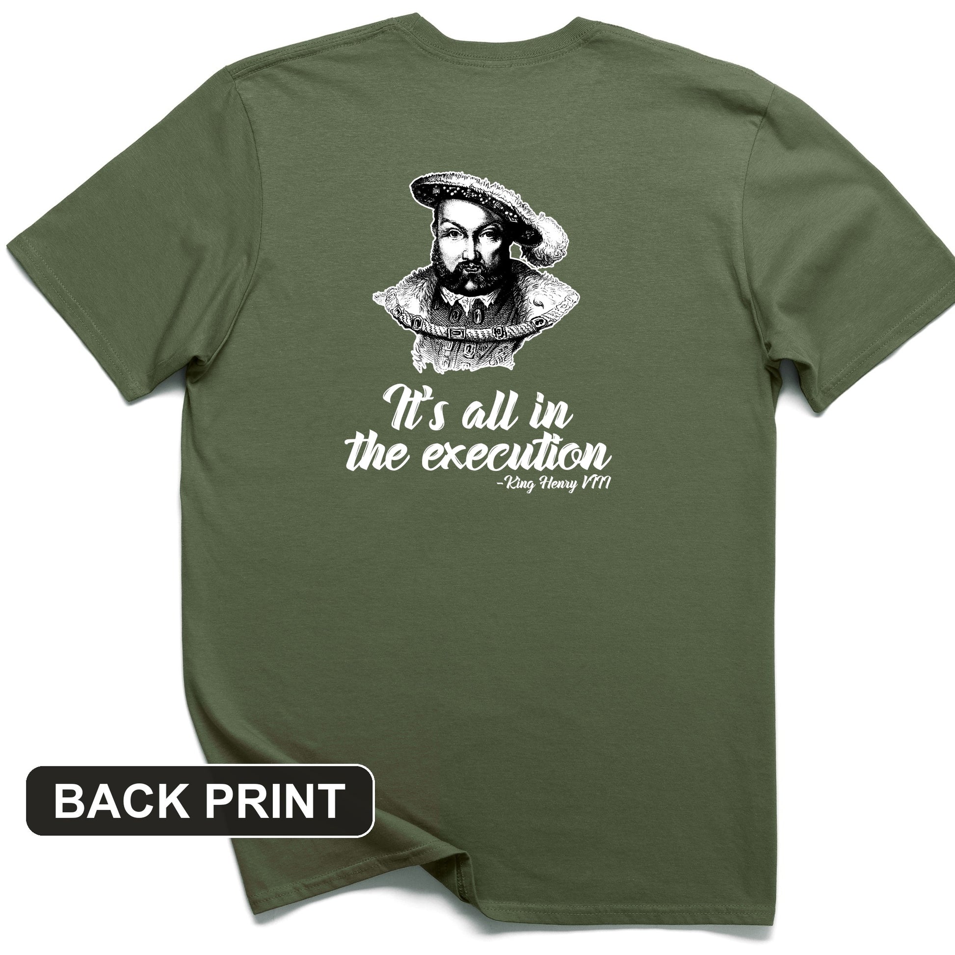 Henry VIII Execution Back Print T-Shirt