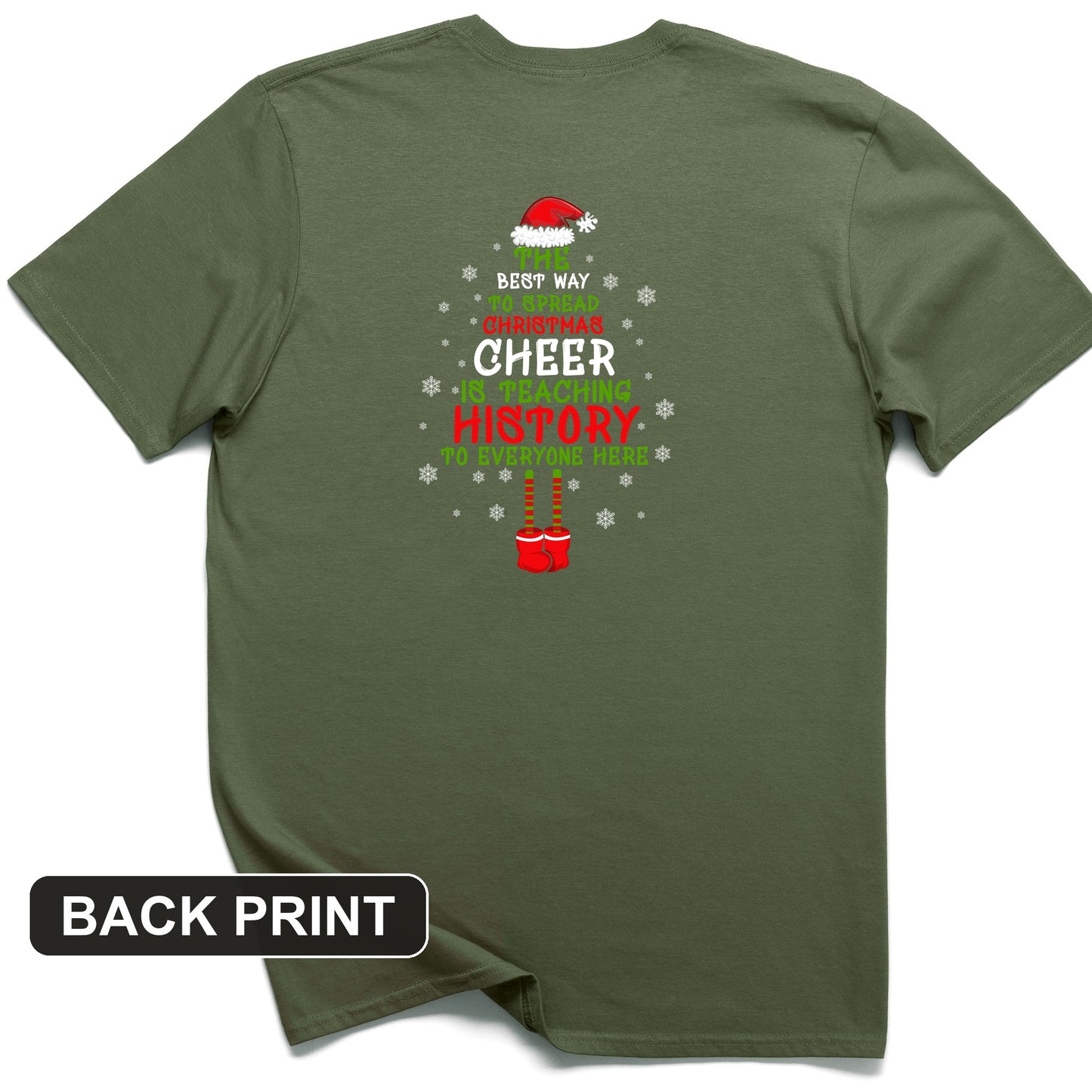 History Cheer Back Print T-Shirt