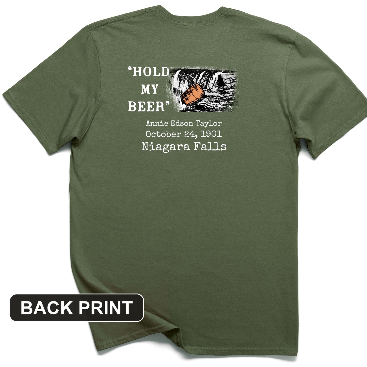 Hold My Beer Back Print T-Shirt