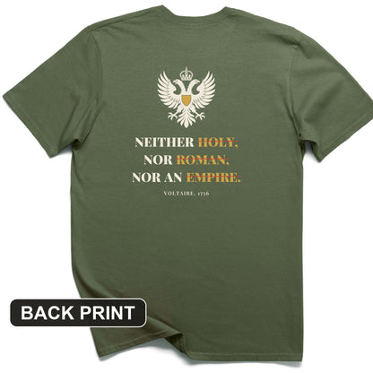 Holy Roman Empire Voltaire Back Print T-Shirt