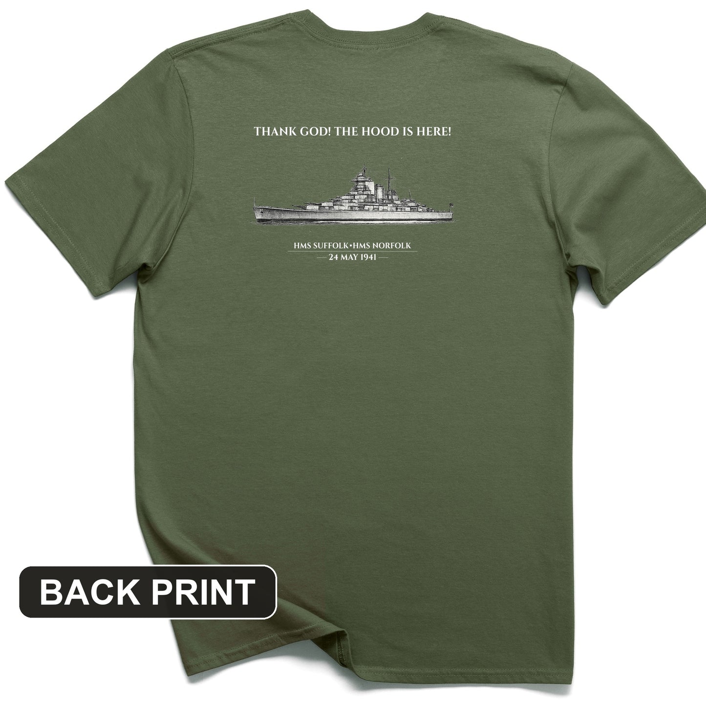 Hood Back Print T-Shirt