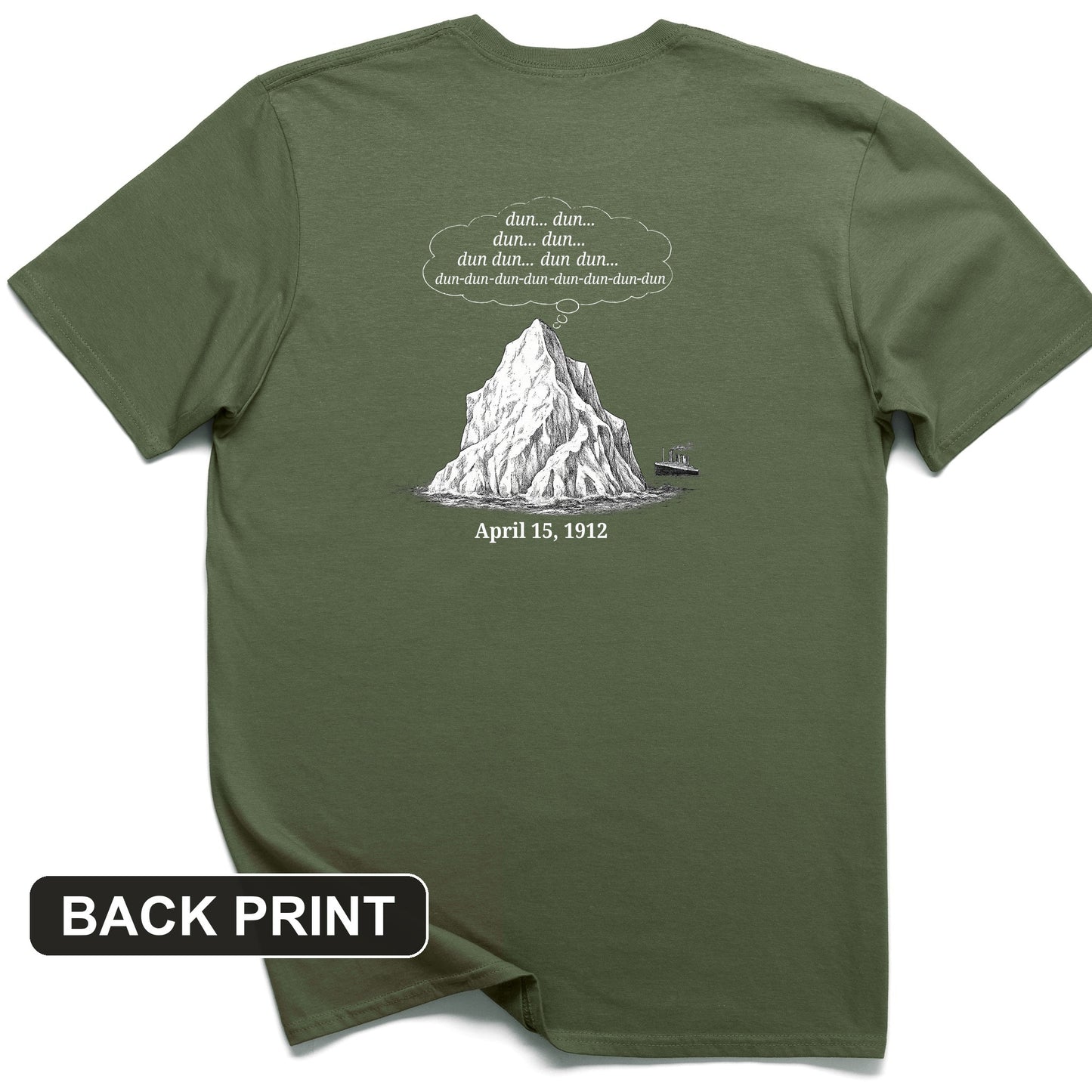 Iceberg Jaws Back Print T-Shirt