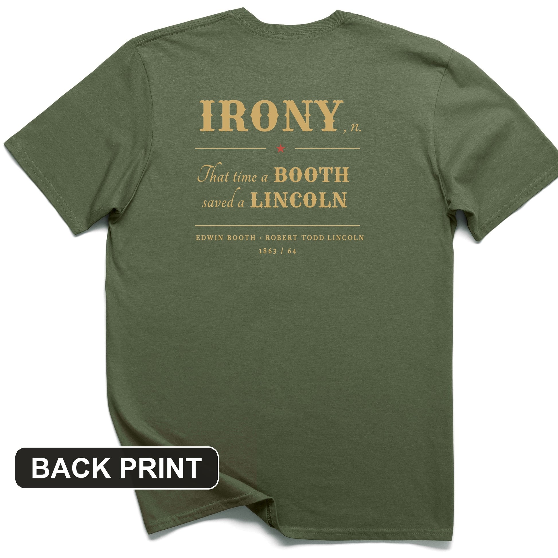 Irony Back Print T-Shirt