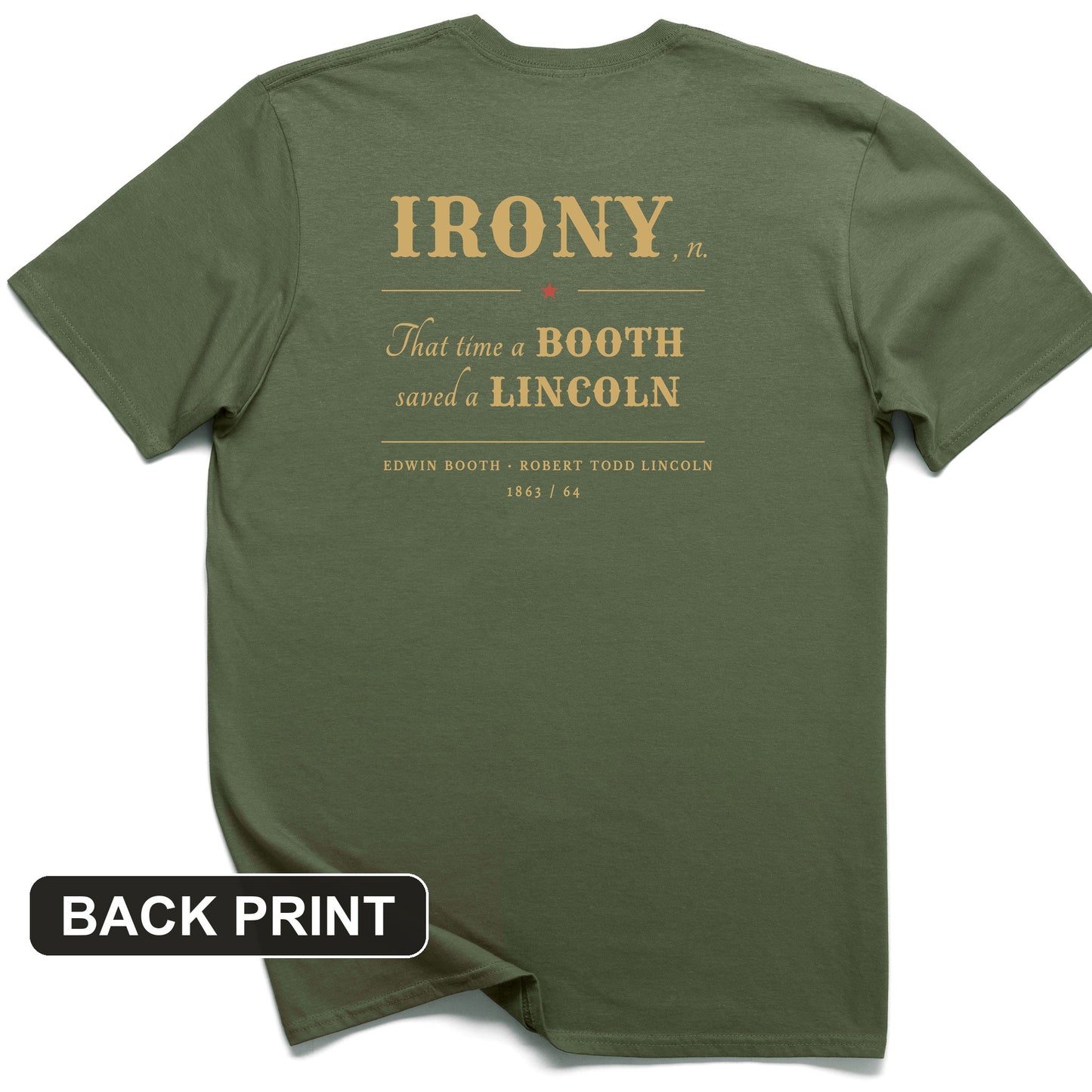 Irony Back Print T-Shirt
