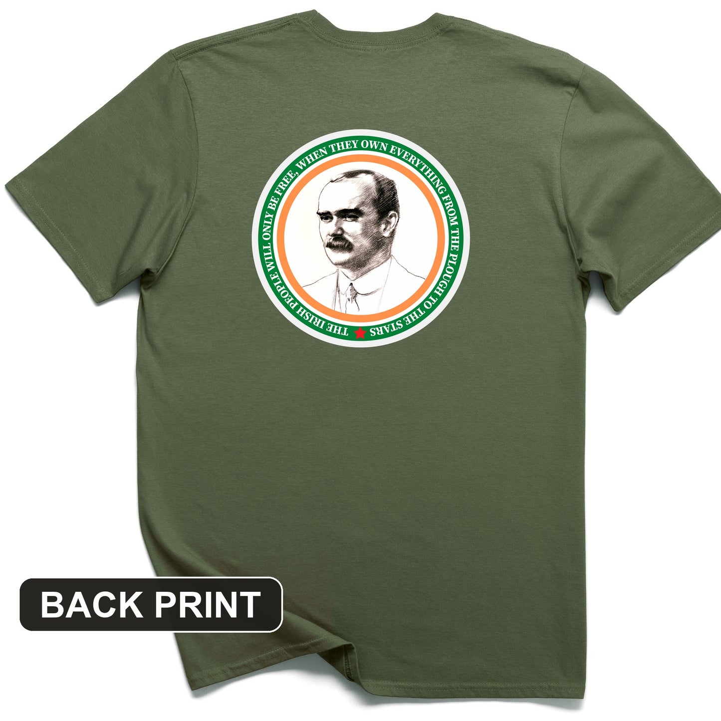 James Connolly Back Print T-Shirt