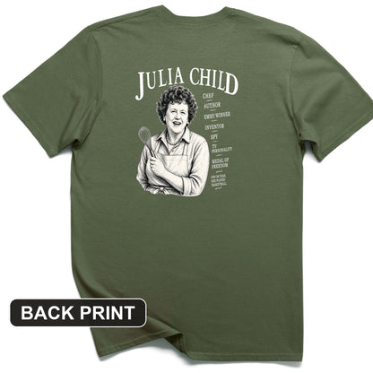 Julia Child Back Print T-Shirt