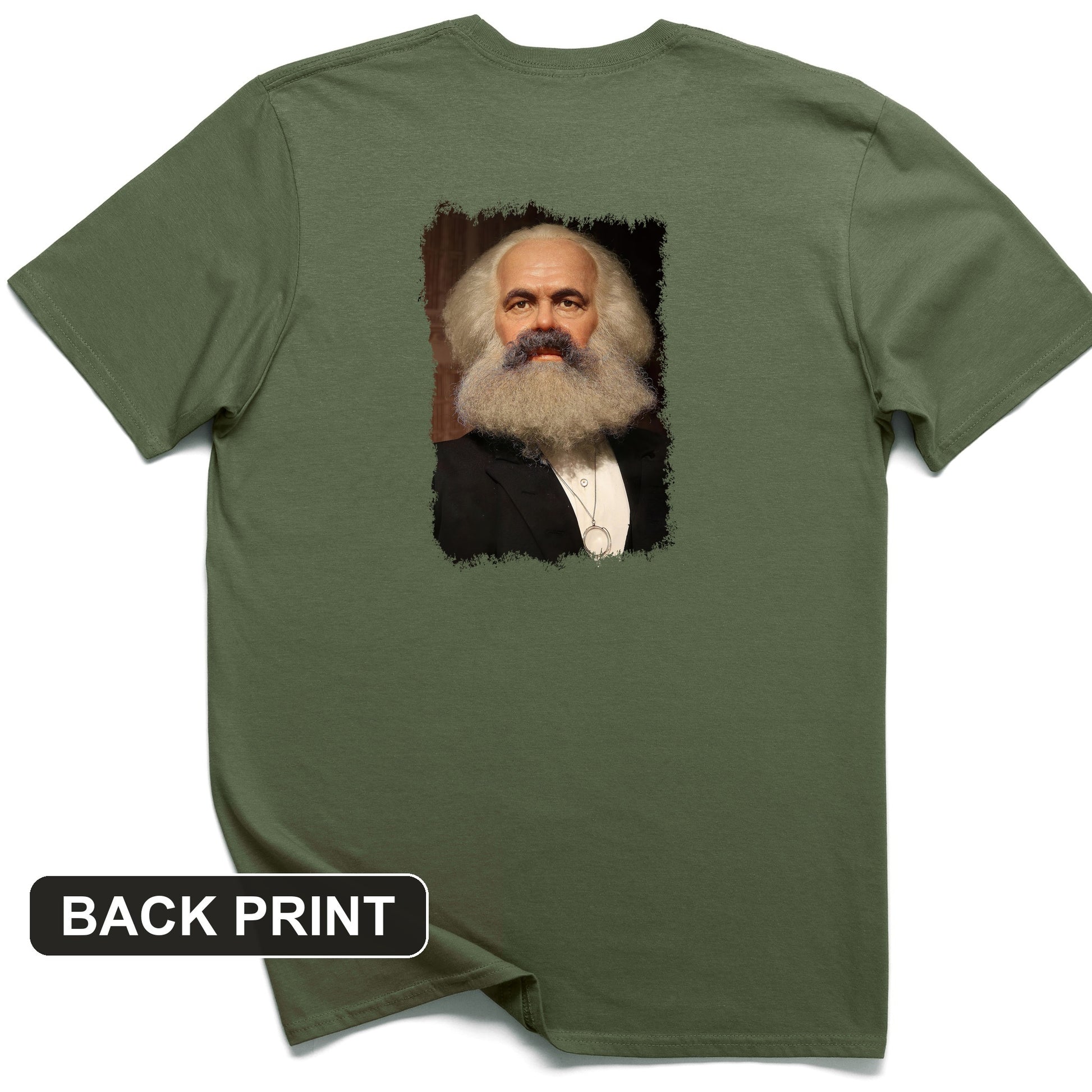Karl Marx Back Print T-Shirt
