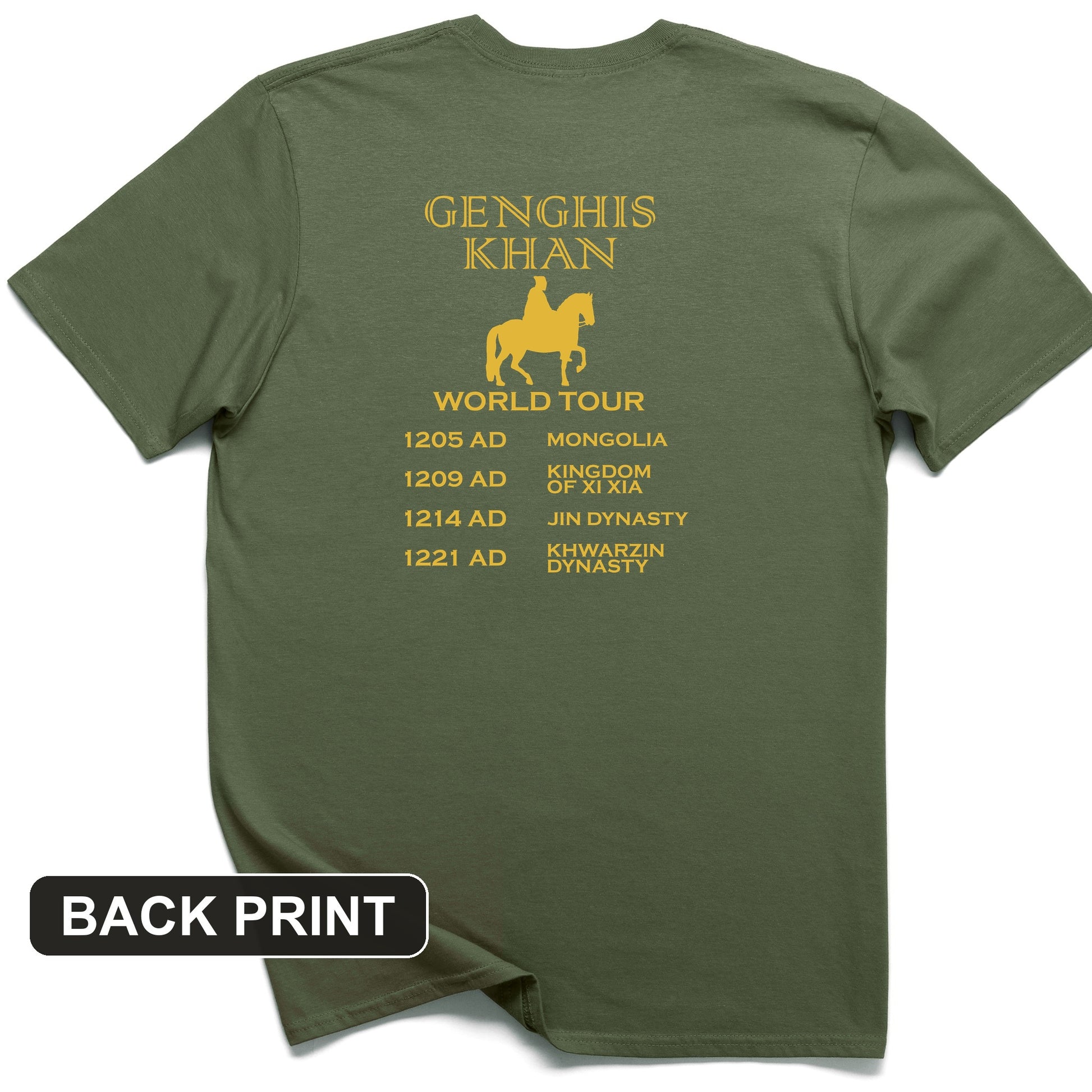Khan World Tour Back Print T-Shirt
