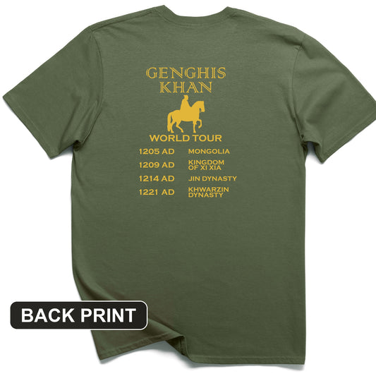 Khan World Tour Back Print T-Shirt