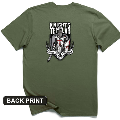 Knights Templar Back Print T-Shirt