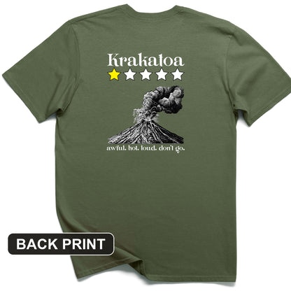 Krakatoa 1 Star Back Print T-Shirt